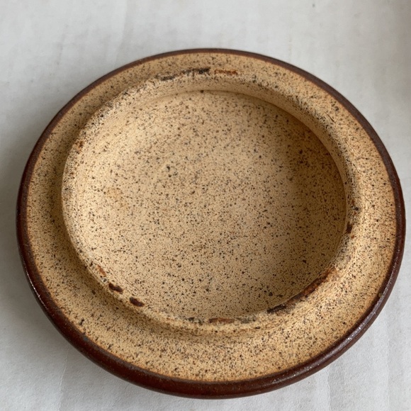 Netz Pottery Mexico Tonala fern leaf covered trinket dish bowl - Picture 12 of 15